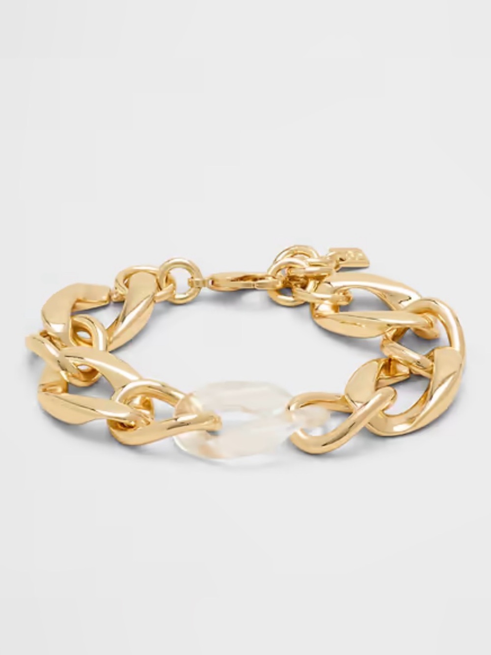 Banana Republic Gold-Tone Chain Bracelet with Clear Link